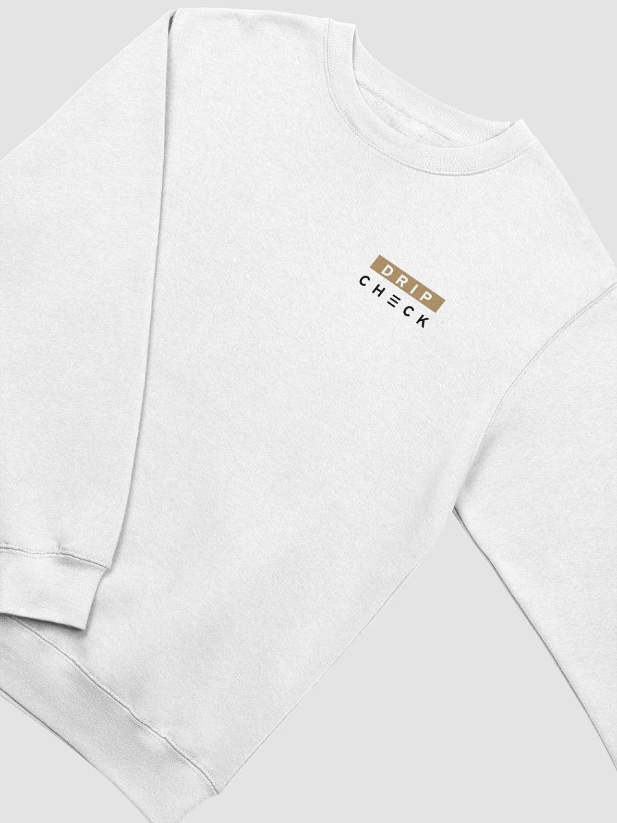 DRIP CHECK UNISEX SWEATSHIRT - WHITE product image (3)