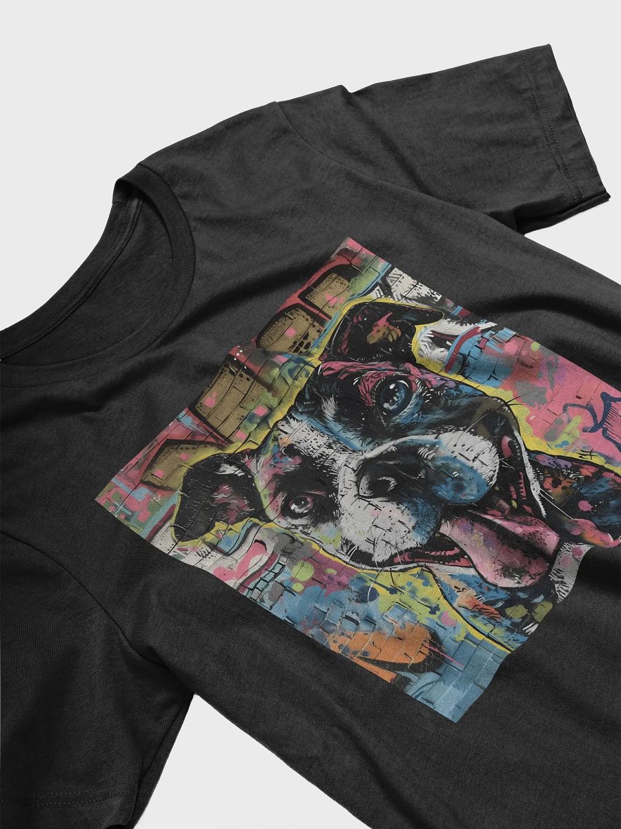 Graffiti Dog T-Shirt | Urban Art Dog Lover Tee | Bold and Colorful Pet Owner Gift product image (3)