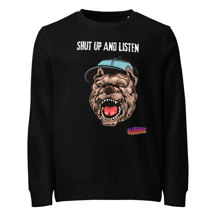 Savage Dog Teal Cap Sweatshirt product image (1)