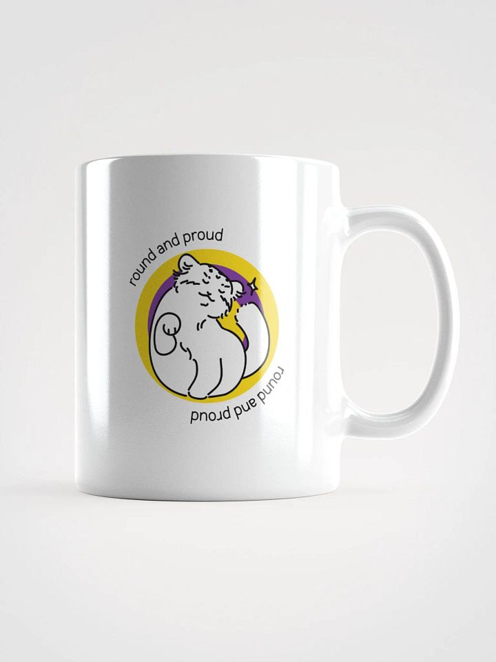 Round and Proud Manul Intersex Version - White Mug product image (1)