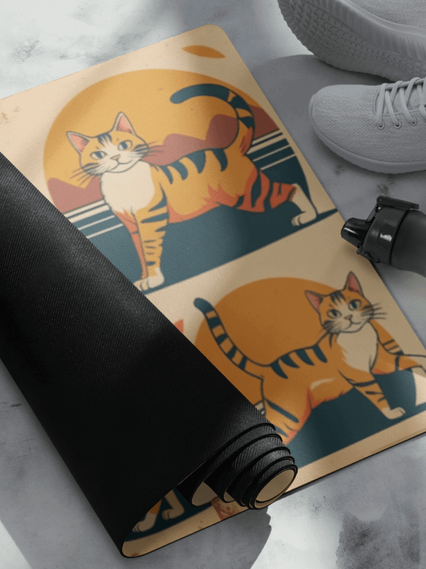 Retro Cats Yoga Mat product image (2)