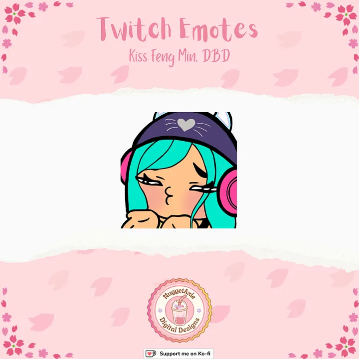 Kiss Feng Min Twitch Emote product image (1)