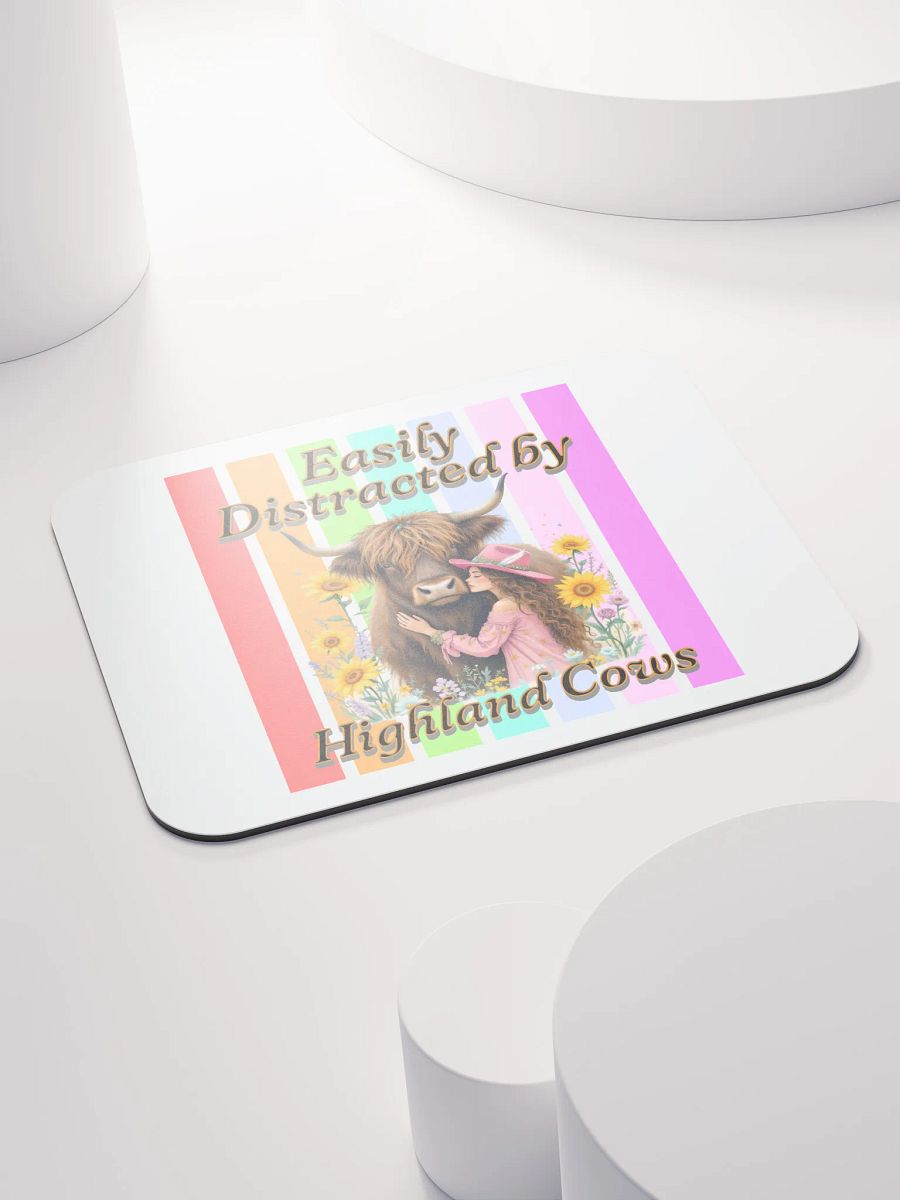 Easily Distracted By Highland Cow Dream Mouse Pad product image (4)