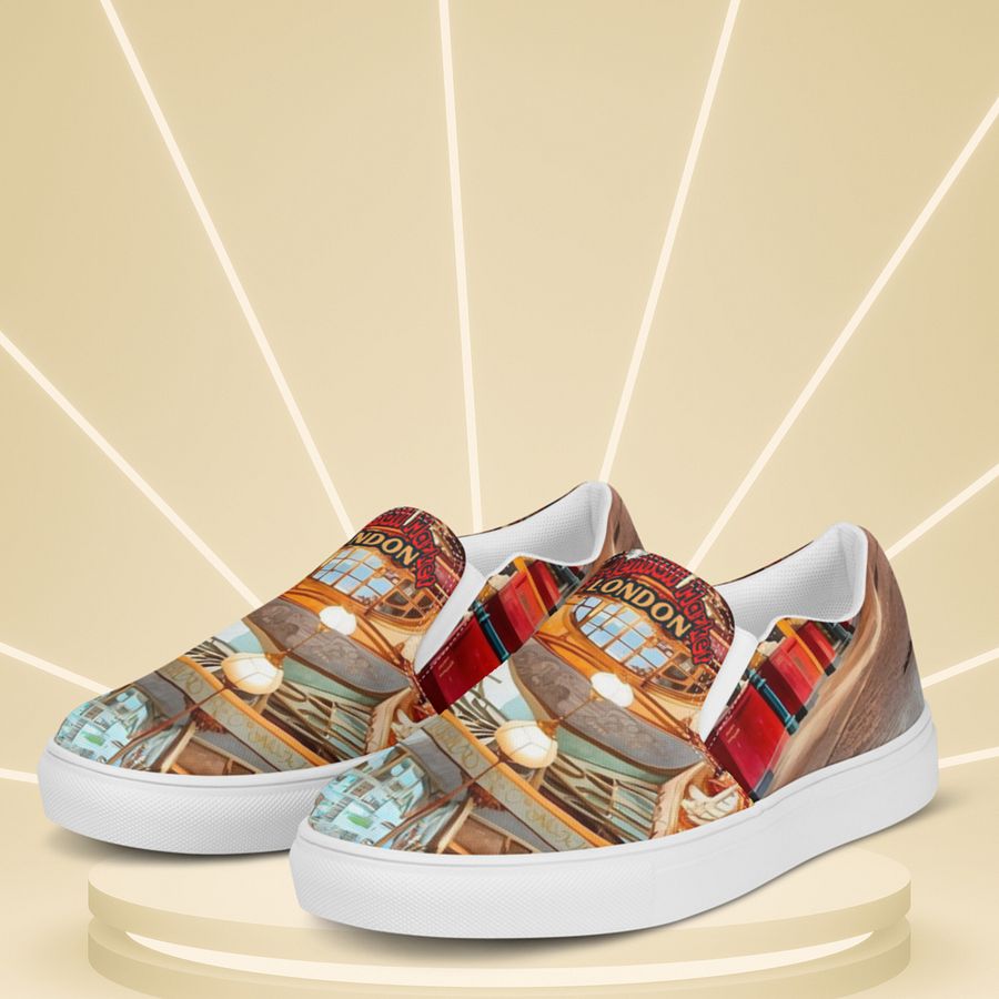 Leadenhall Market London All Over Print Slip On Shoes product image (11)