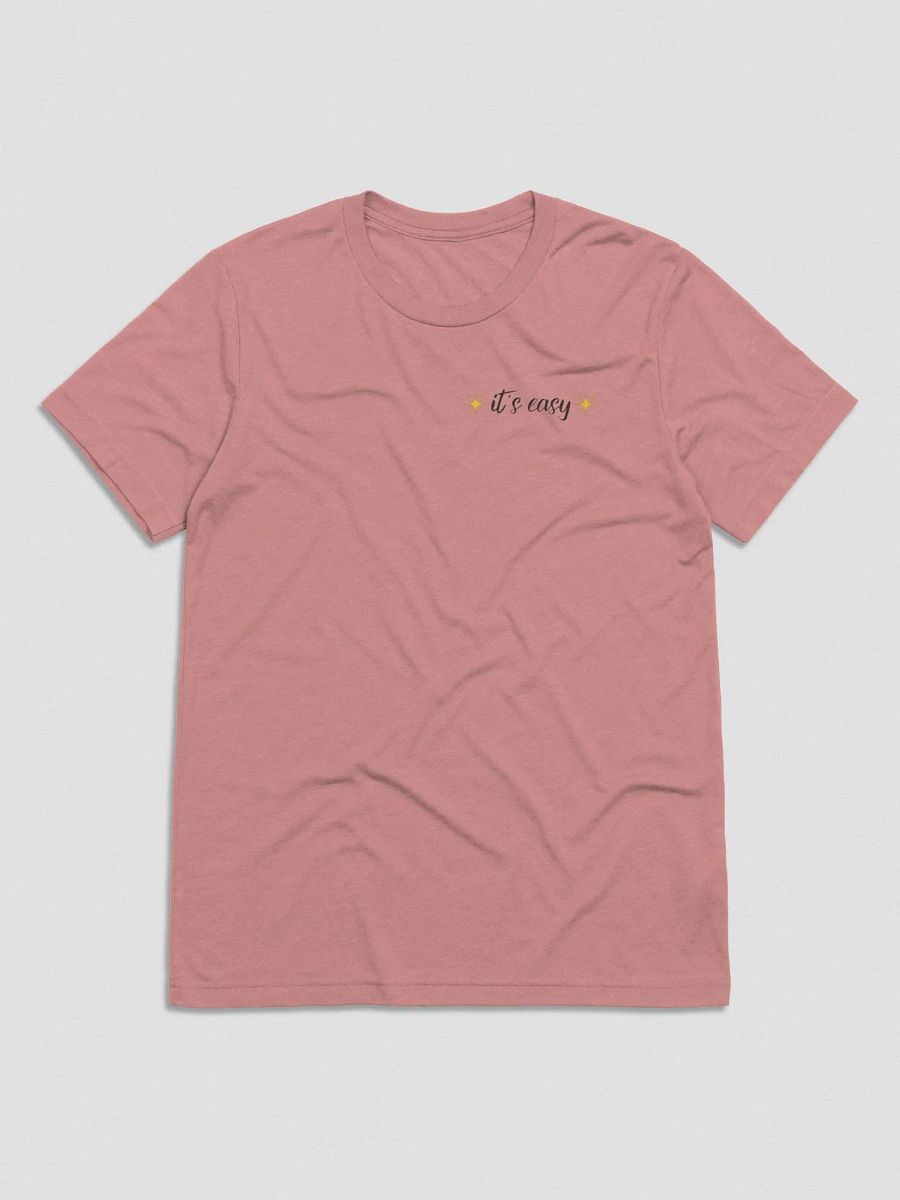 It's Easy T-Shirt (pink, blue, & white) product image (3)