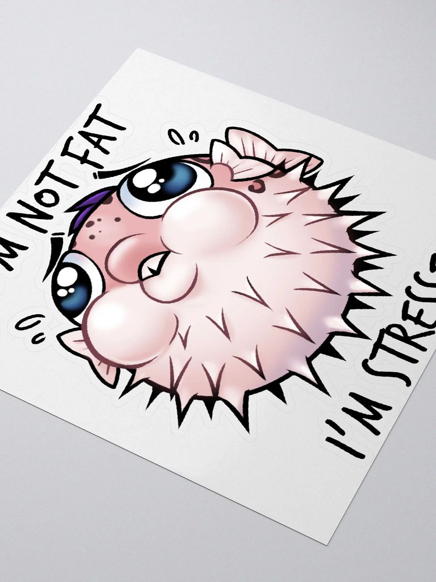 Stressed Pufferfish Sticker! product image (3)