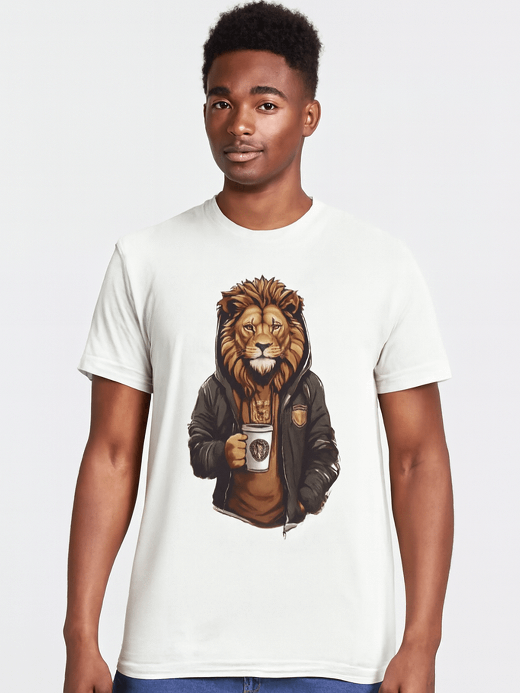 Roaring Style Lion Coffee Mug T-Shirt product image (1)