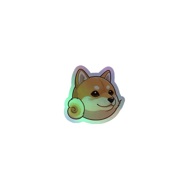 Classic Nova Inu Kiss-Cut Holographic Sticker product image (1)