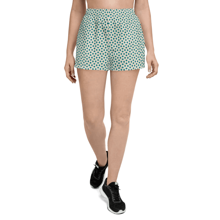 Blue Leaves Women's Athletic Shorts product image (2)