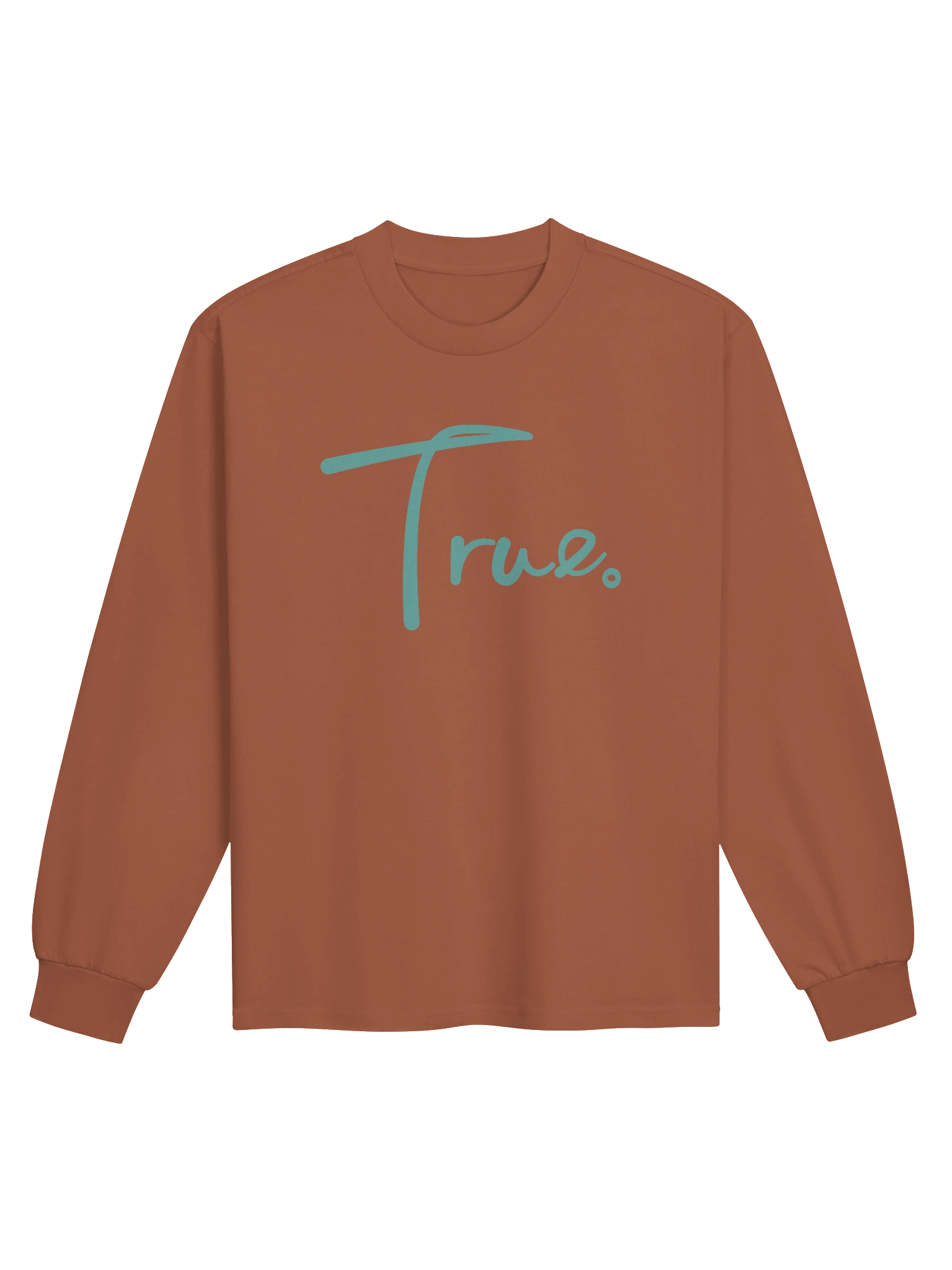 Volume Long Sleeve — in Clay + Dimple Blue (Oversized/Unisex) product image (1)