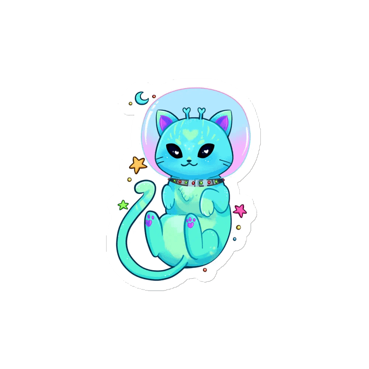 Space Cat Magnet product image (2)