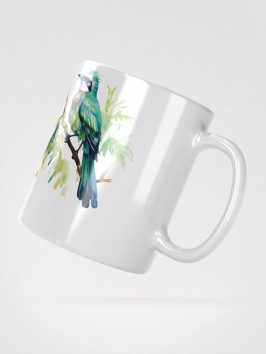 Vibrant Tropical Aviary White Glossy Mug product image (4)