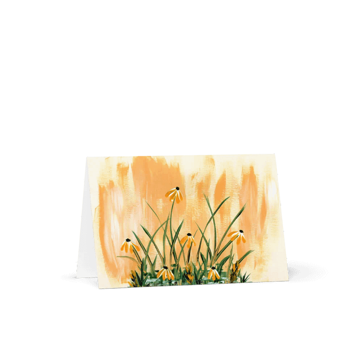 Whimsical Orange Daisy - Greeting Card product image (1)