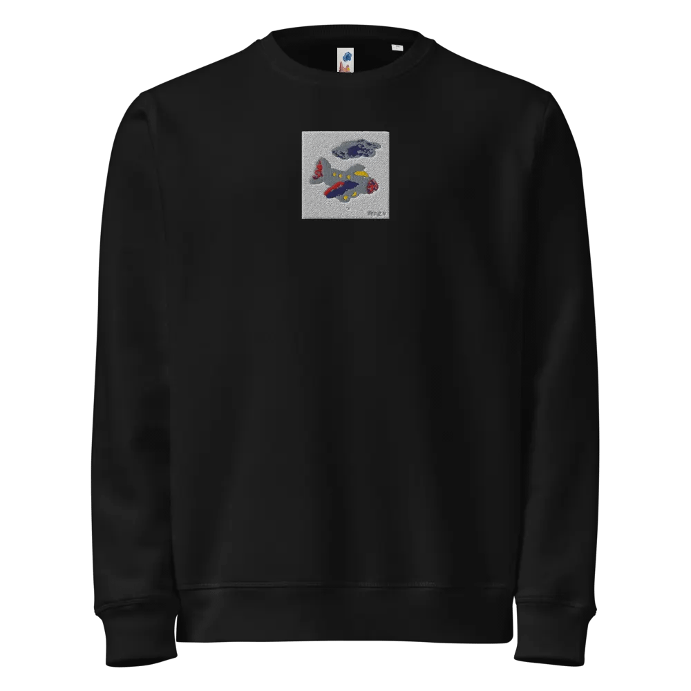Kid Airplane (Stanley/Stella Unisex Organic Sweatshirt) product image (1)