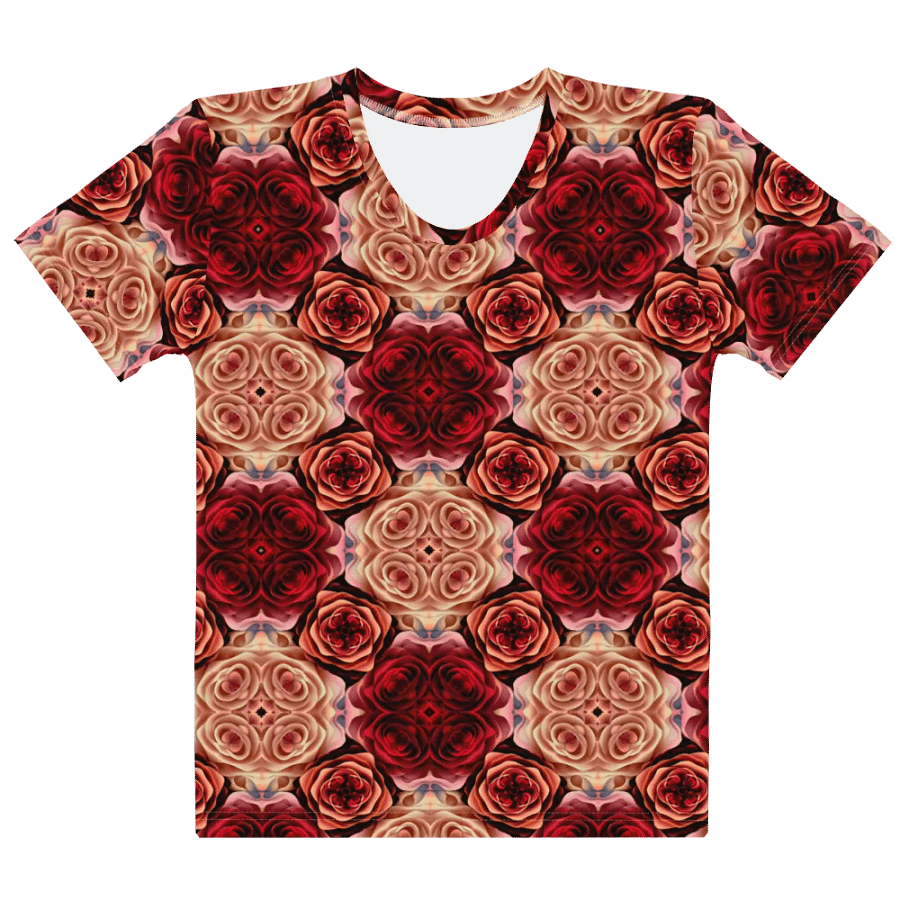 Rose Bouquet Women's Crew Neck T-Shirt product image (1)