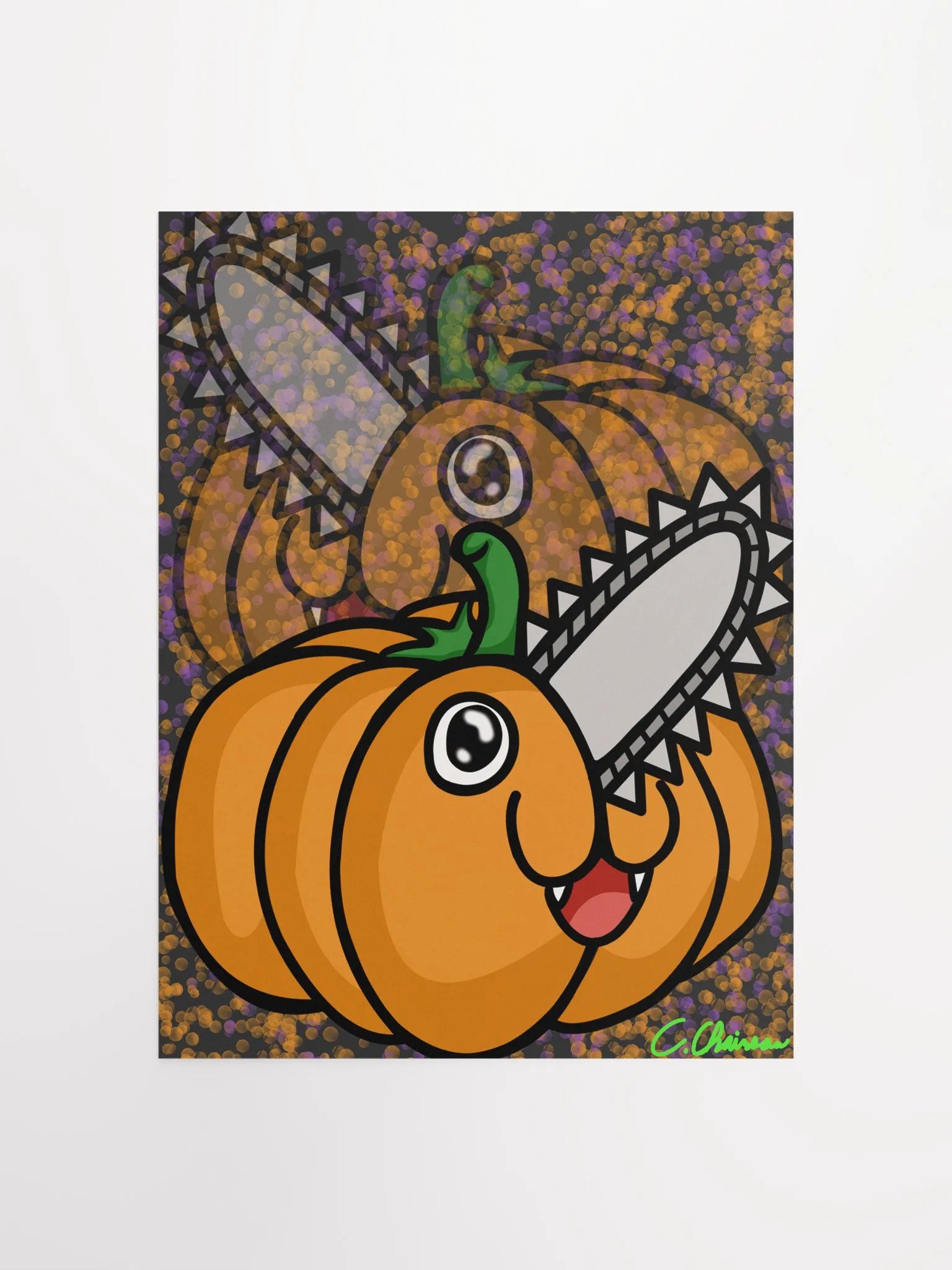 Pumpkinsaw Poster (purple/orange) product image (1)