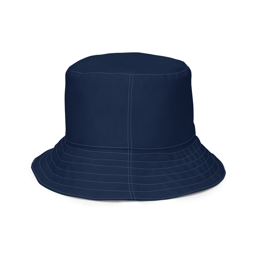 Reversible Bucket Hat – Two Styles in One! | Floral Print & Classic Navy | Lightweight & Breathable product image (4)