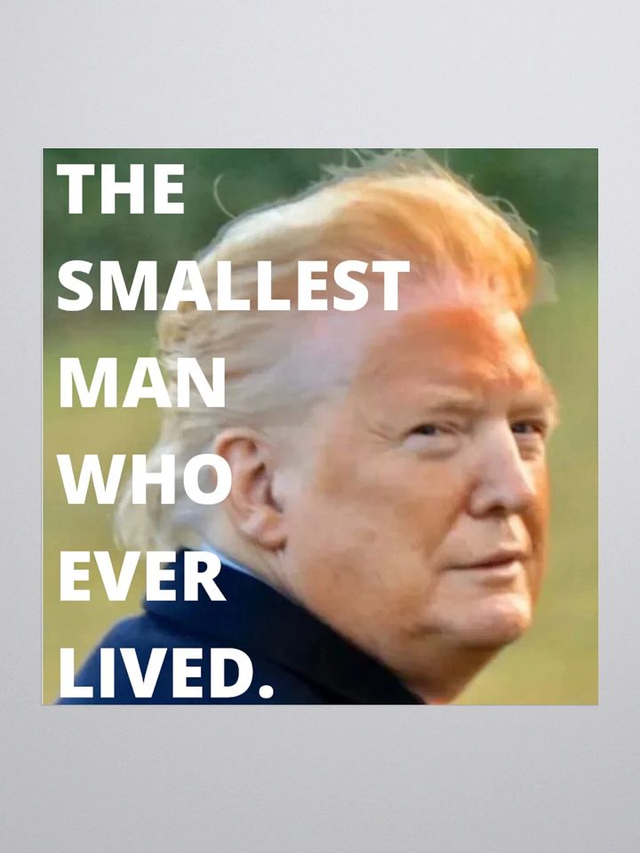 Dumpy: The Smallest Man Who Ever Lived Sticker. product image (3)