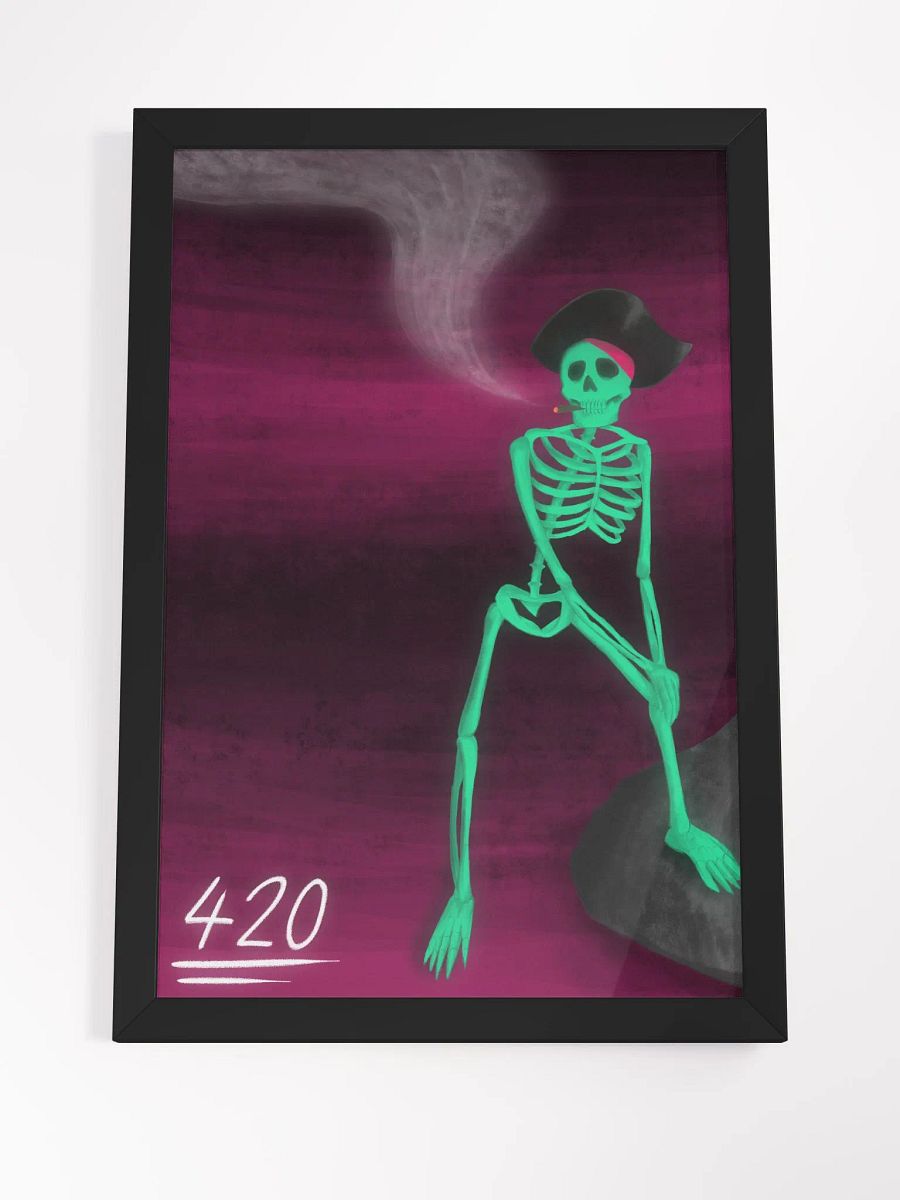 THE AWESOME SKELETON PAINTING [FRAMED] product image (4)