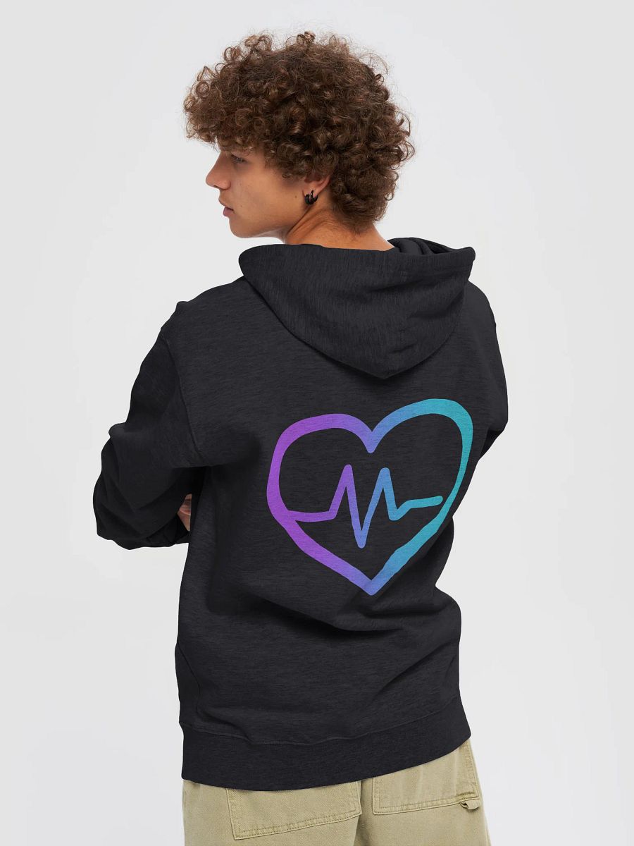 Heart Of Life Fleece Zip Up Hoodie Front + Back (4 Color Choices) product image (5)
