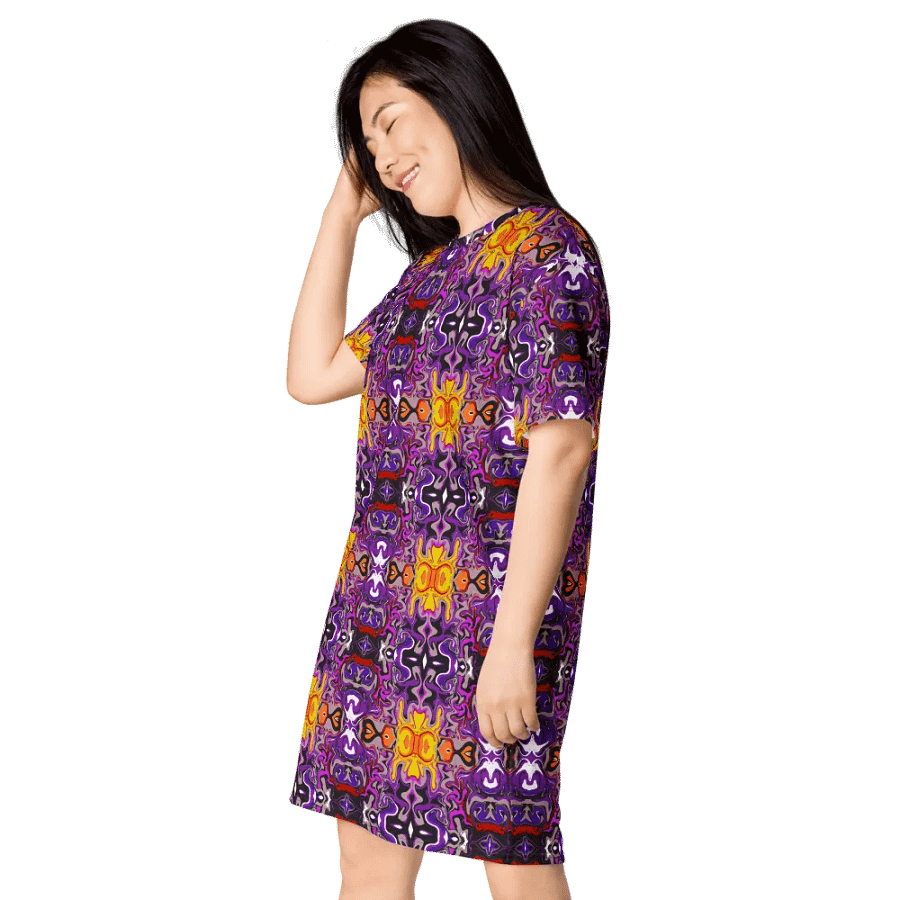 Purple African Inspired Pattern Dress product image (12)