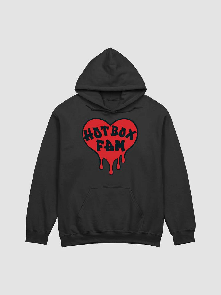 UNISEX HOT BOX SOLID FAM RED LOGO HOODIE product image (1)