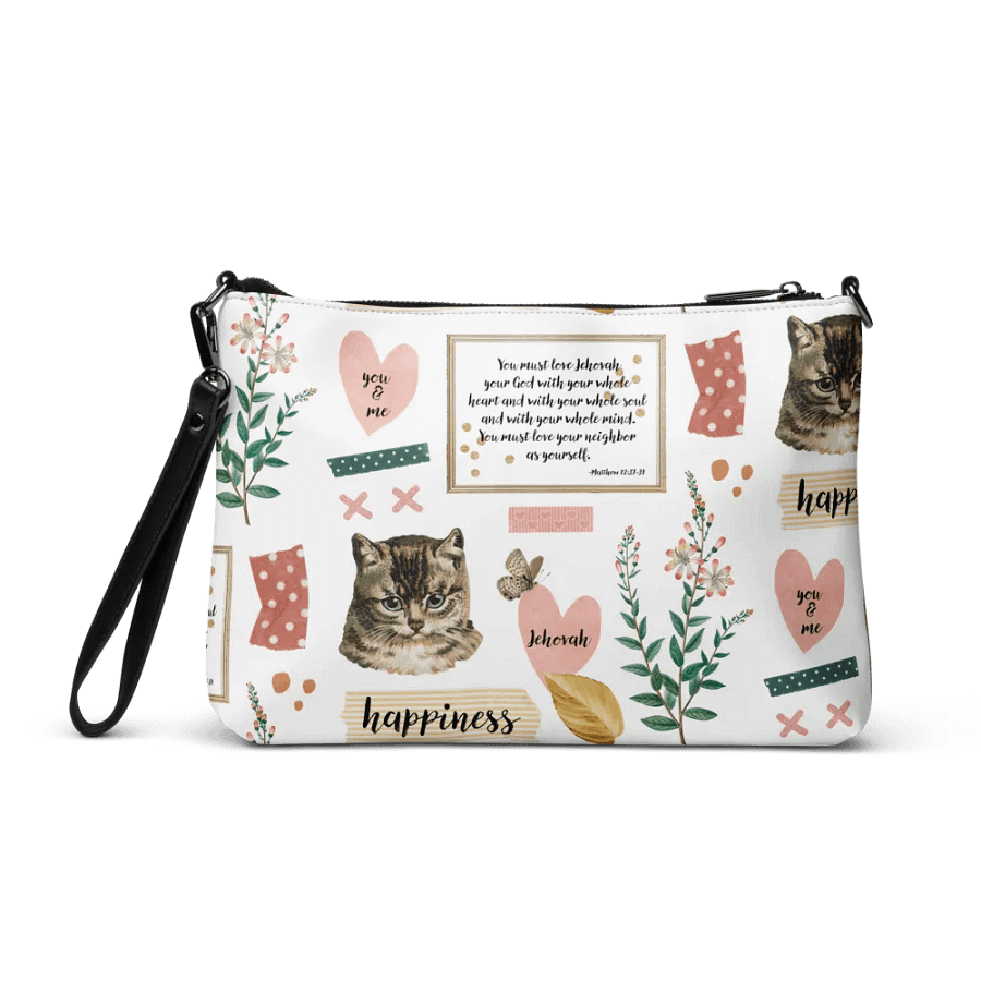 Matthew 22:37-39 | Chic Boho Collage Crossbody Bag product image (7)