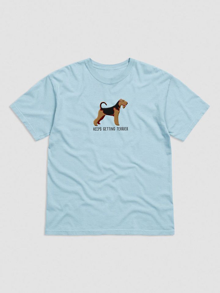 Keeps Getting Terrier T-Shirt(Embroidered) of an Airedale Terrier product image (33)