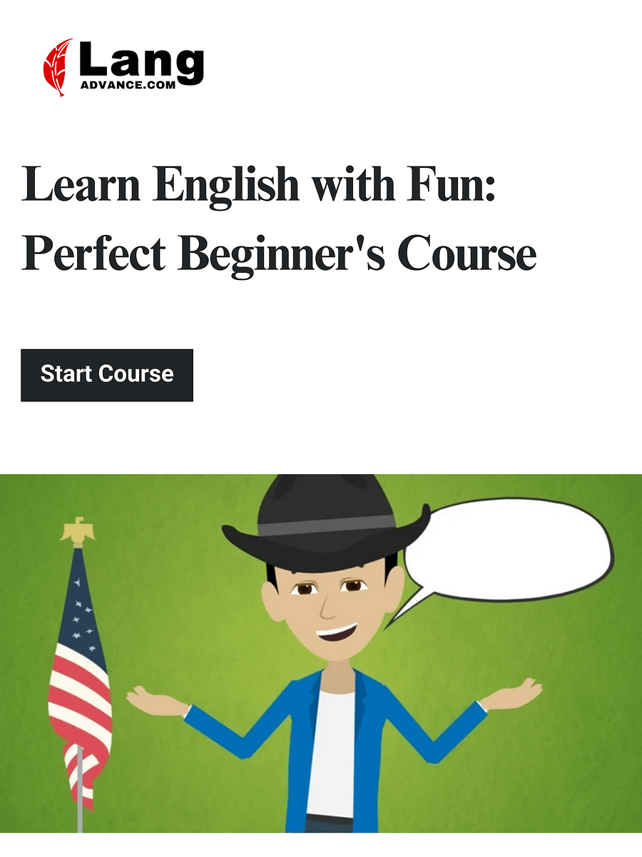 Learn English with Fun: Perfect Beginner's Course product image (1)