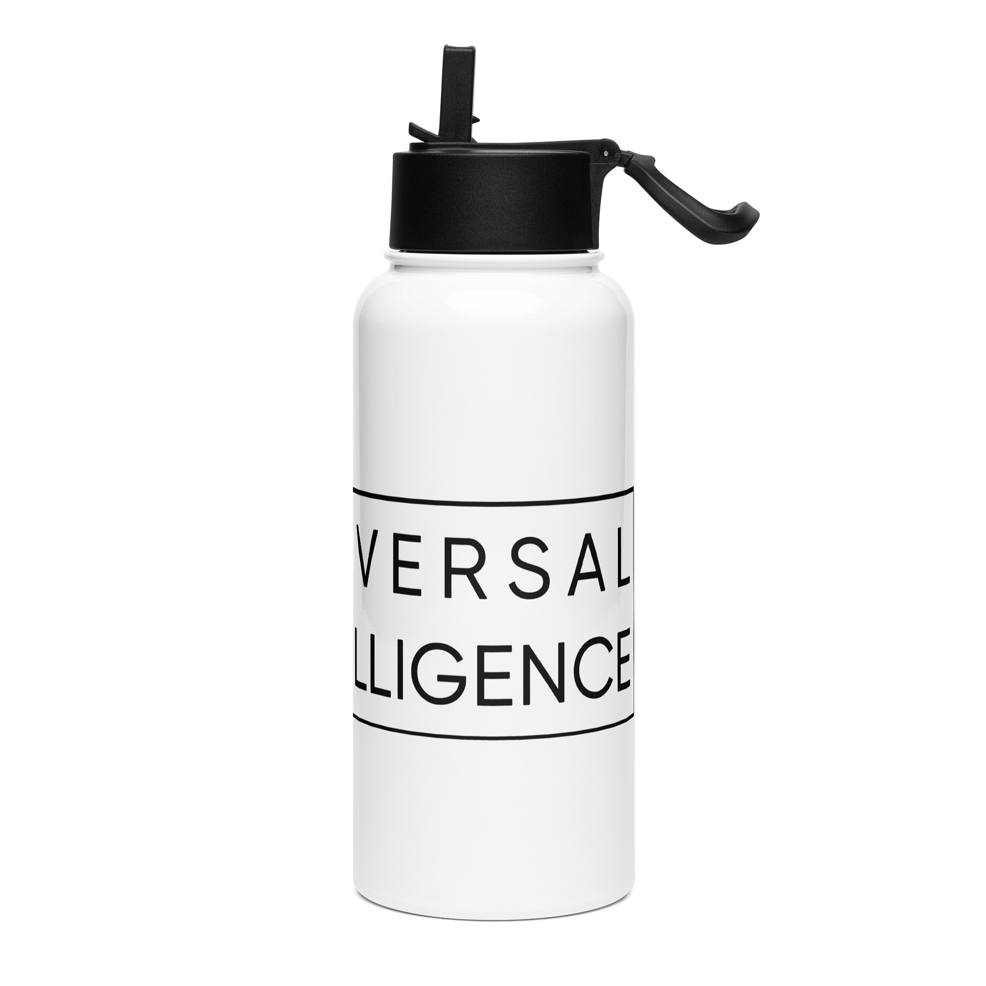 Stainless Steel Water Bottle w/Straw product image (3)