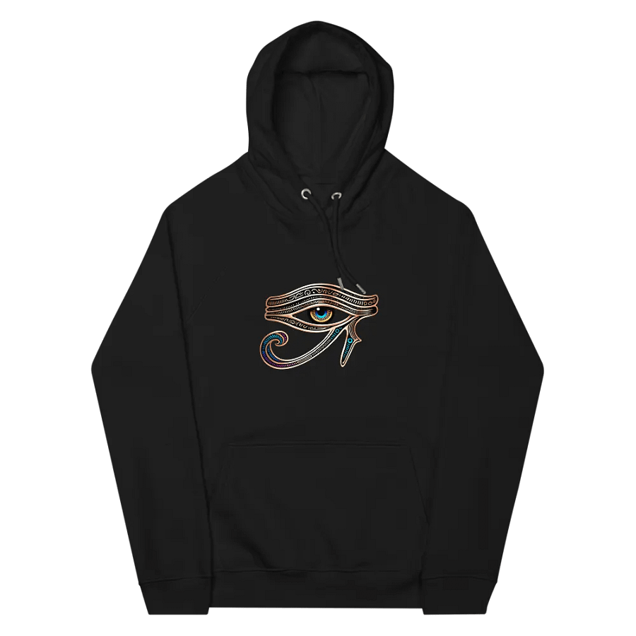 [Eye of Horus 2] - Unisex Eco Raglan Hoodie product image (8)