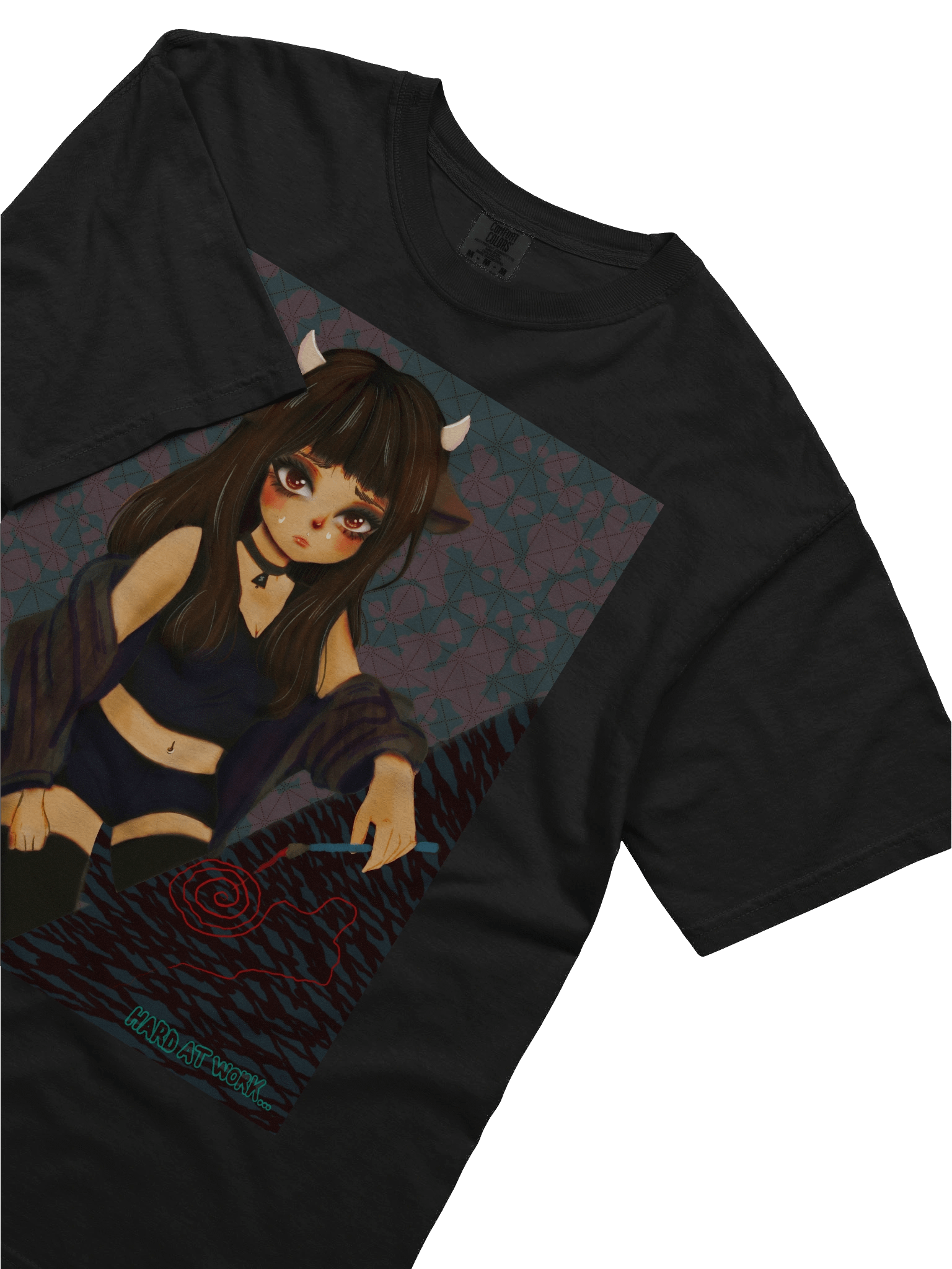 Struggling Aritst Cow-Girl Anime T-Shirt product image (5)