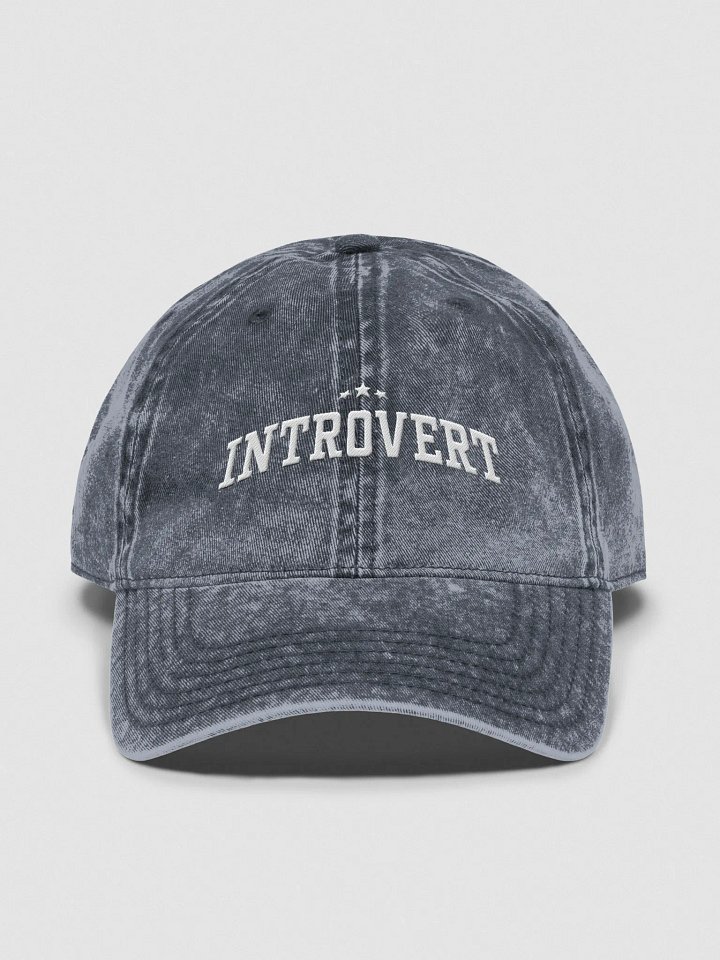 Introvert (Otto Vintage Wash Dad Hat) product image (22)