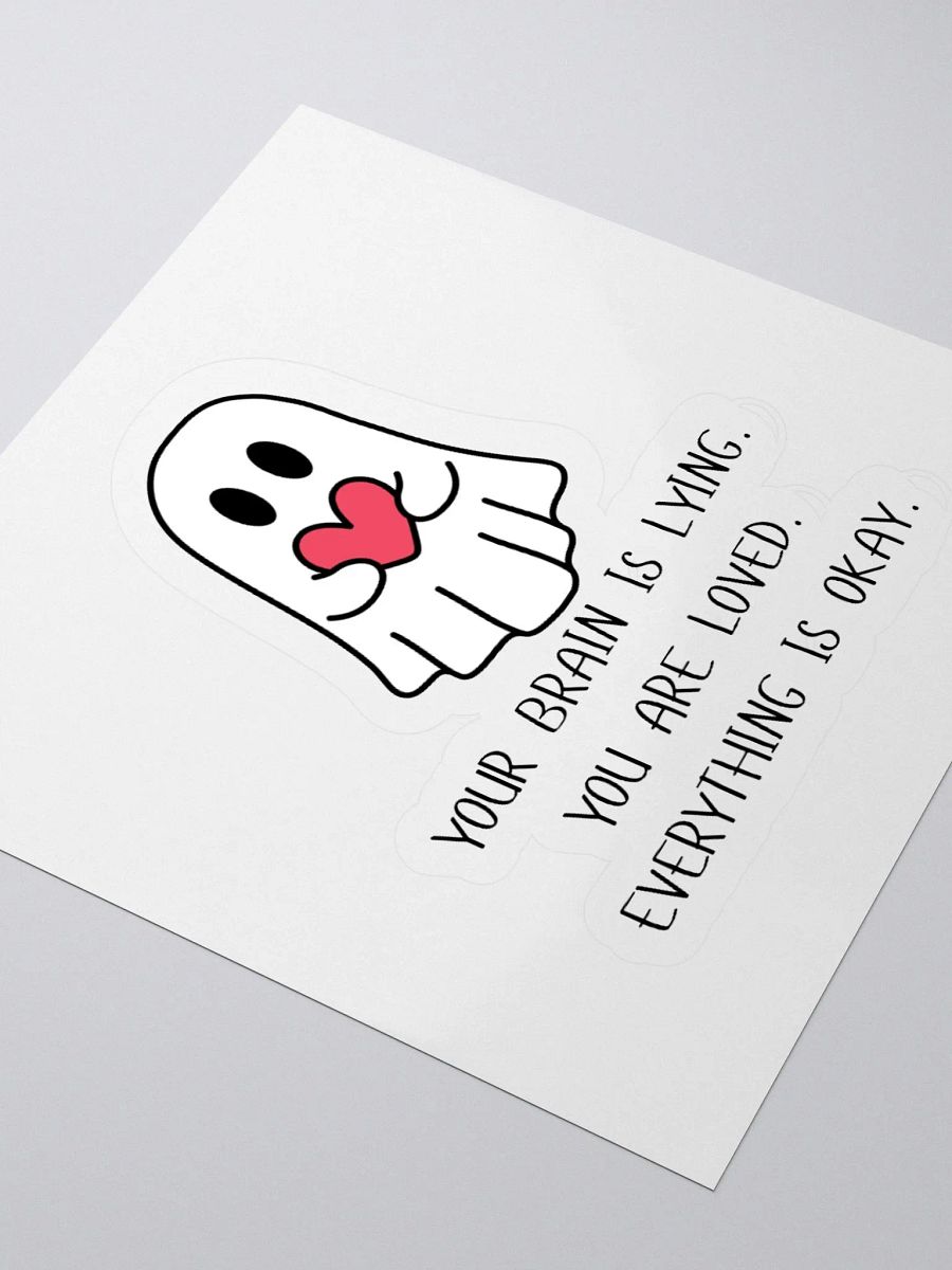 Lying Brain Sticker product image (9)
