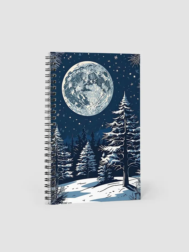 Christmas Moon Spiral Notebook product image (1)