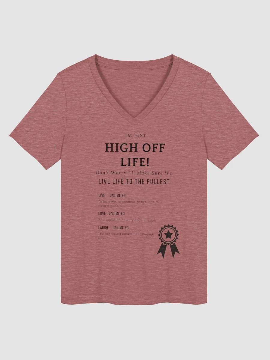 HIGH OFF LIFE Women's V-Neck Tee product image (1)