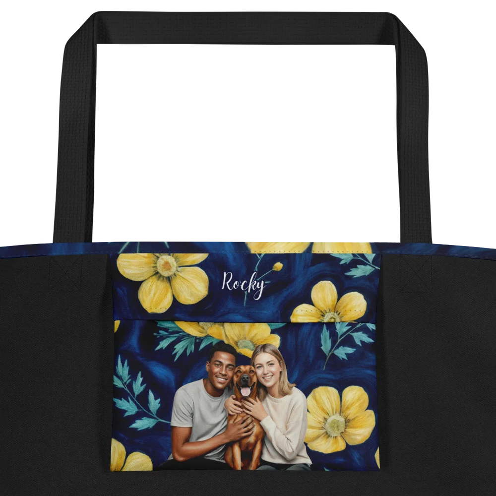 LARGE TOTE BAG WITH POCKET & ALL-OVER PRINT product image (3)