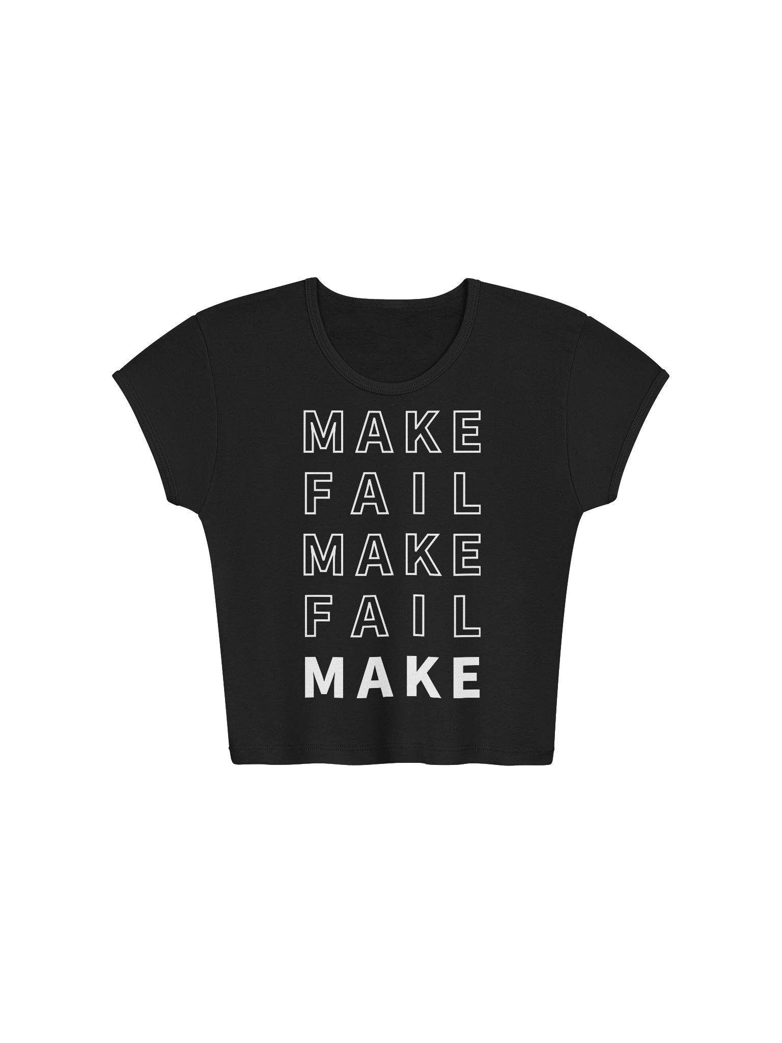 Make Fail Tee (premium cropped) product image (1)