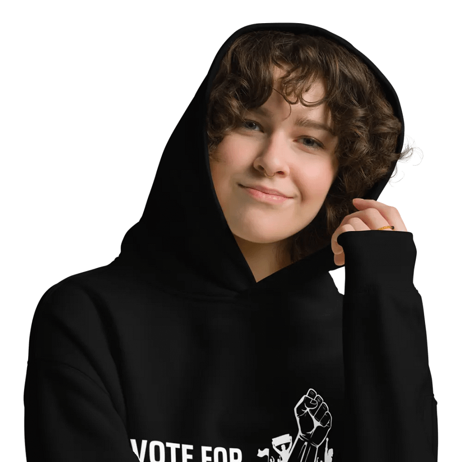 Pris-Vote For Democracy-AS Colour Unisex Premium Oversized Hoodie product image (9)