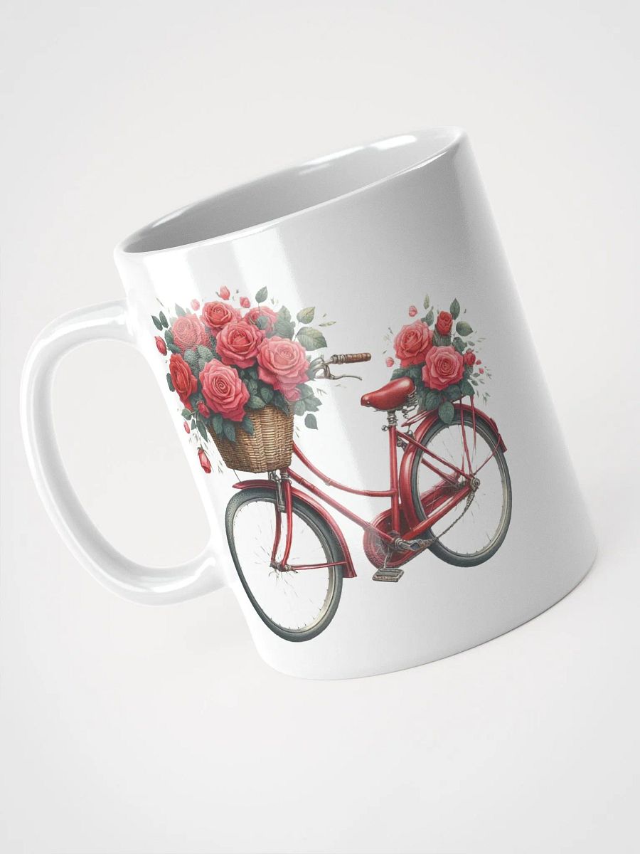 Roses & Bicycles White Mug product image (2)