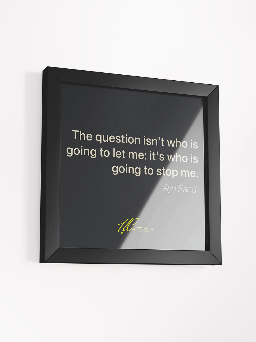 Ayn Rand Q1 - Framed Poster product image (3)