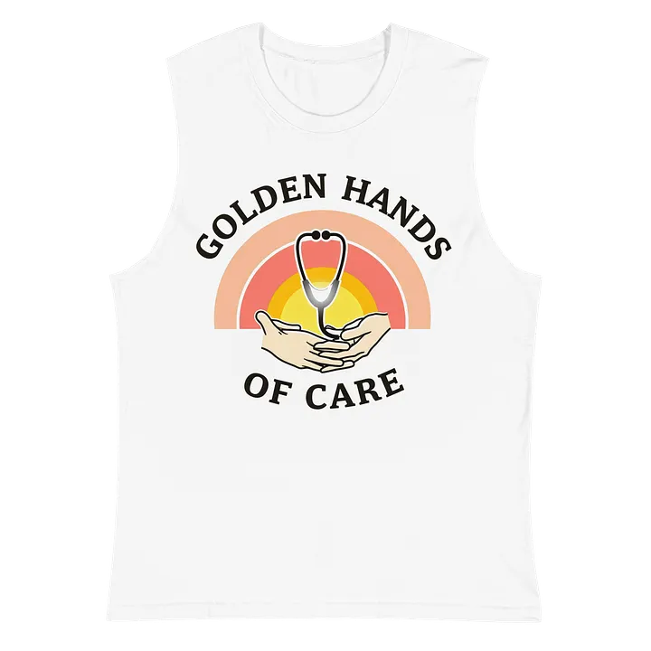 Golden Hands of Care Muscle Tank product image (2)
