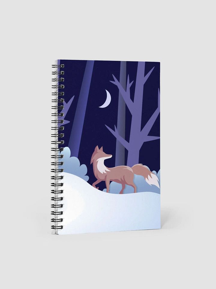 Winter Fox Spiral Notebook product image (1)