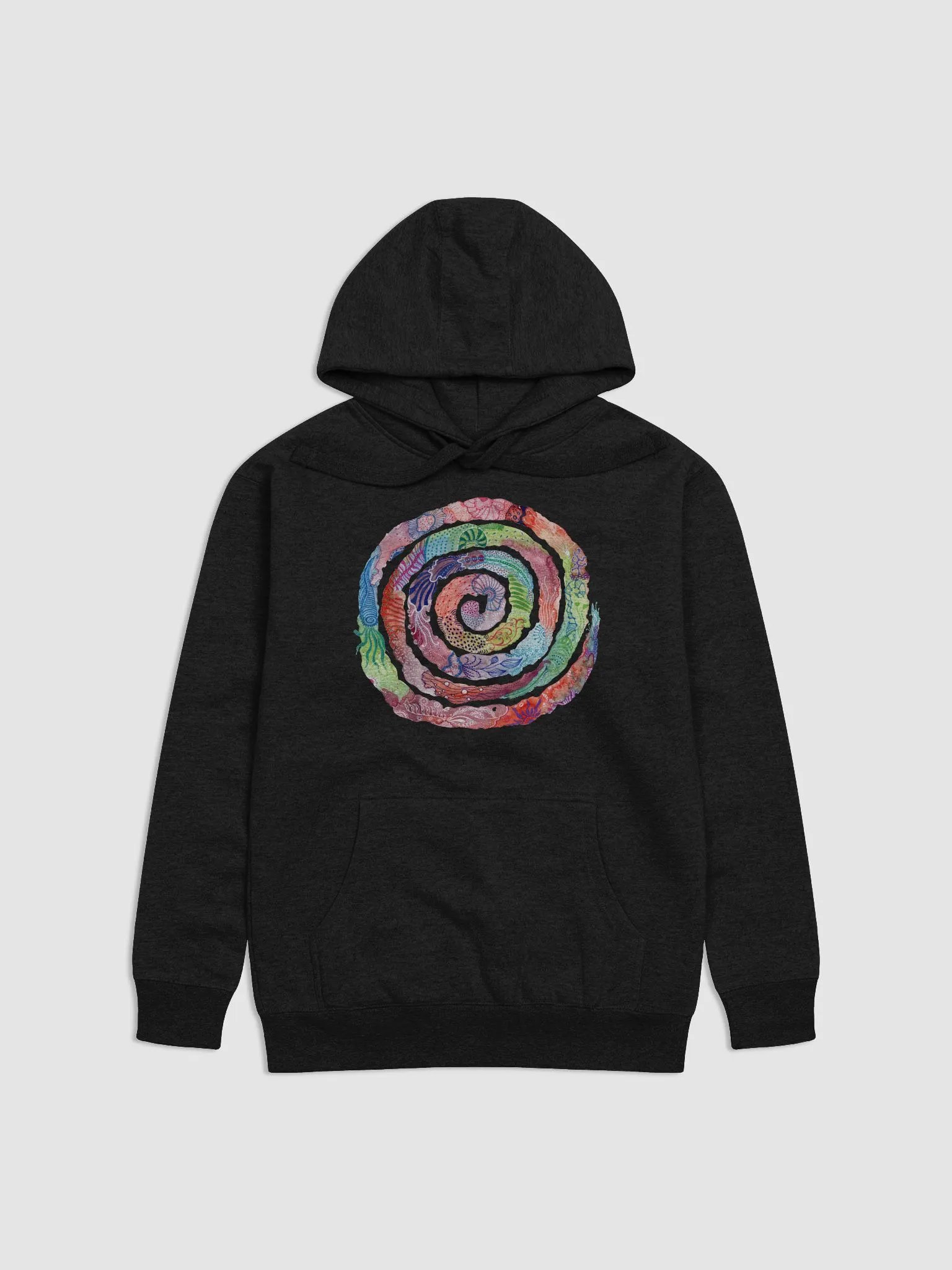 Spiral Blossom Unisex Premium Hoodie product image (2)