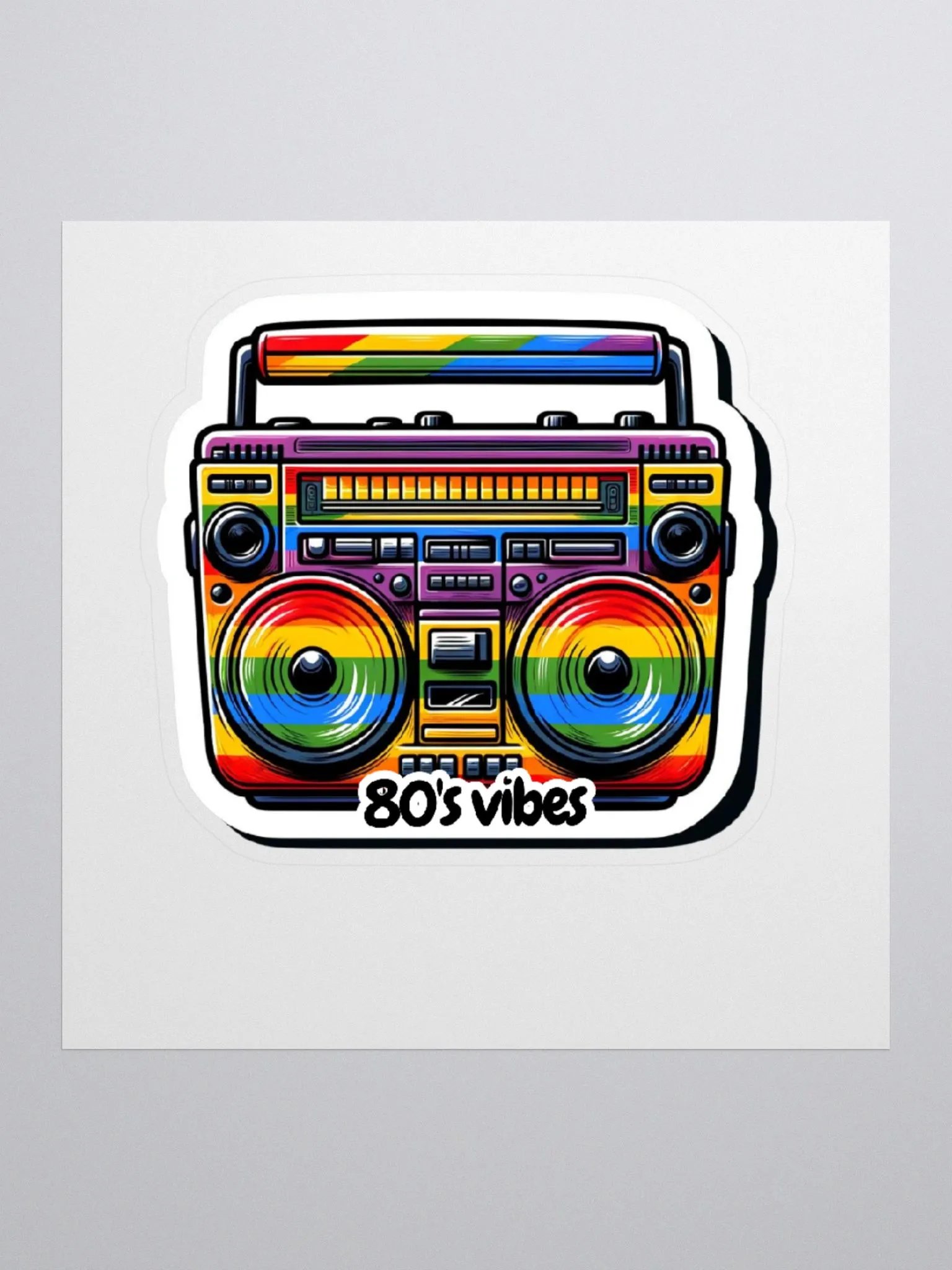 80's Music-80's Vibes-80's Music Lives In My Soul Sticker product image (2)