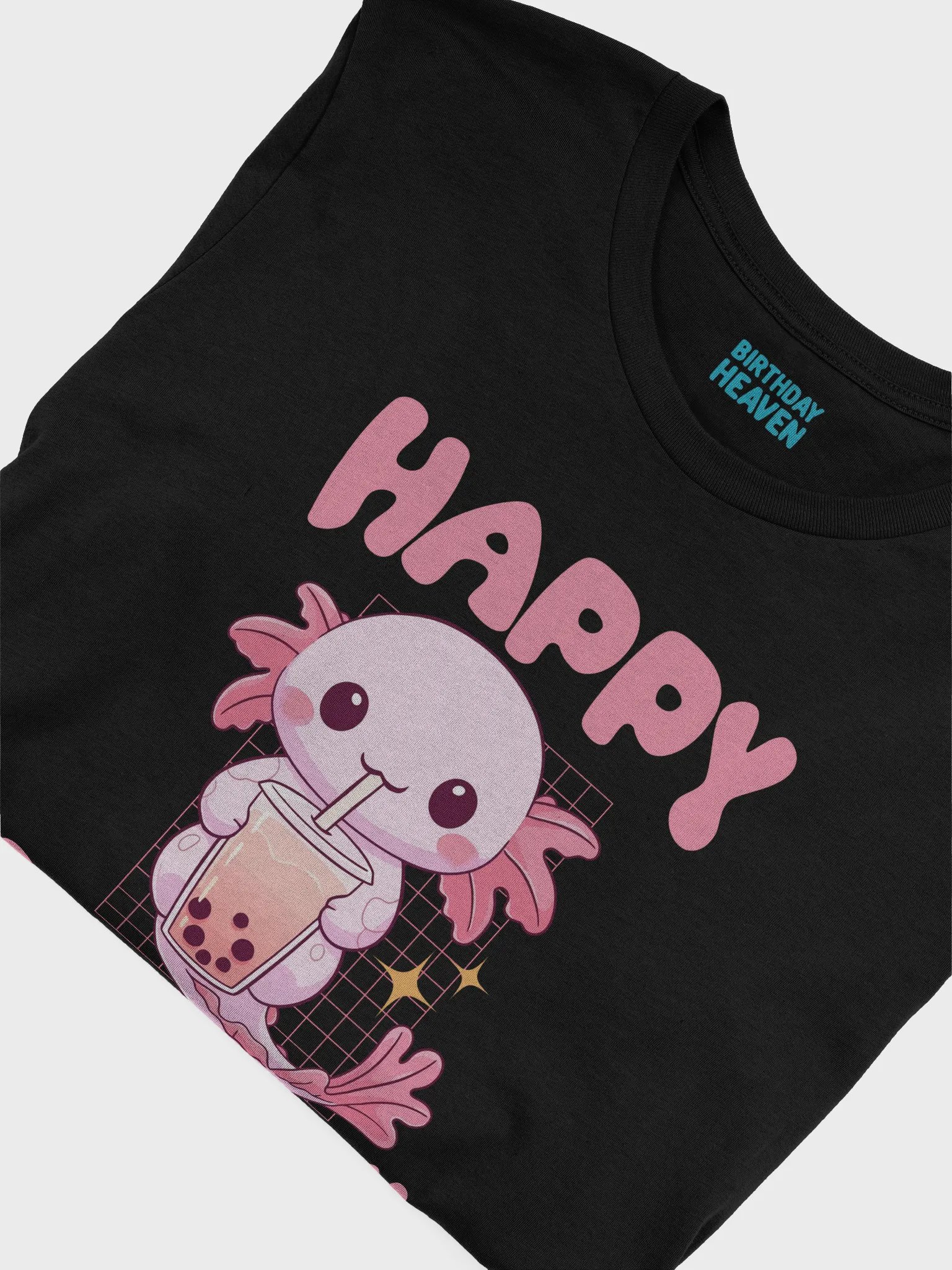 Happy Birthday (Axolotl Drinking Bubble Tea) T-Shirt product image (5)