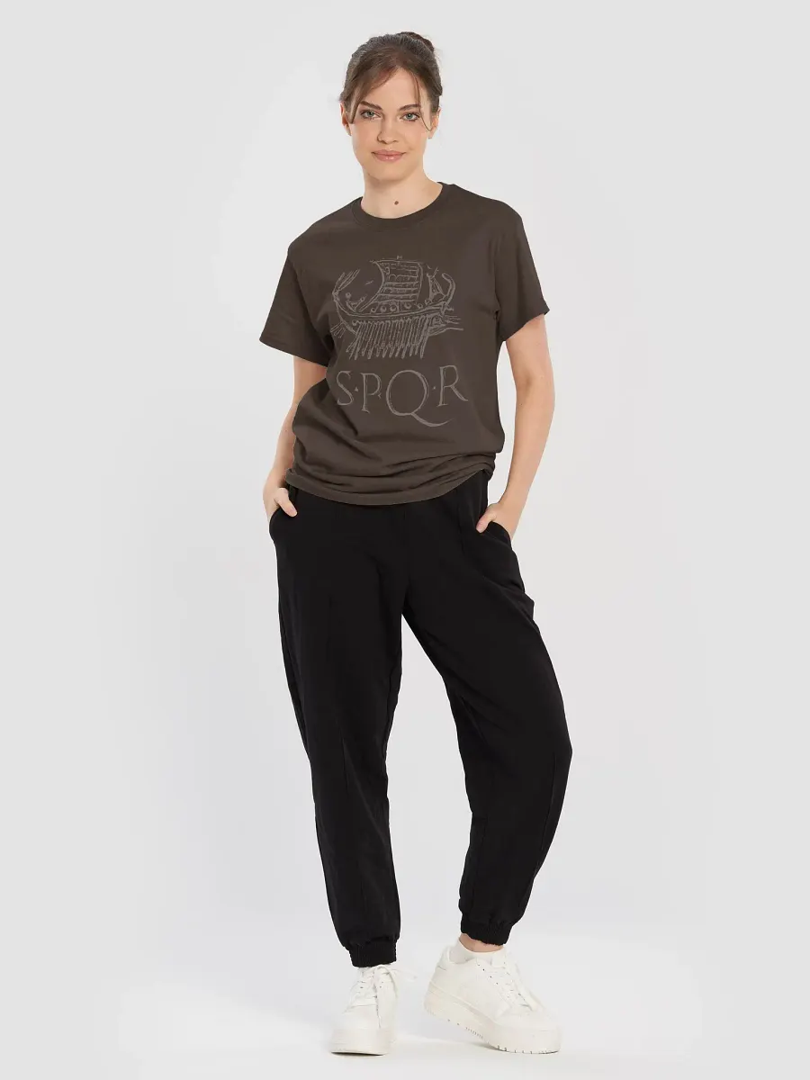 SPQR Galley Roman Art from 43 BC, Dark Chocolate T-Shirt product image (5)