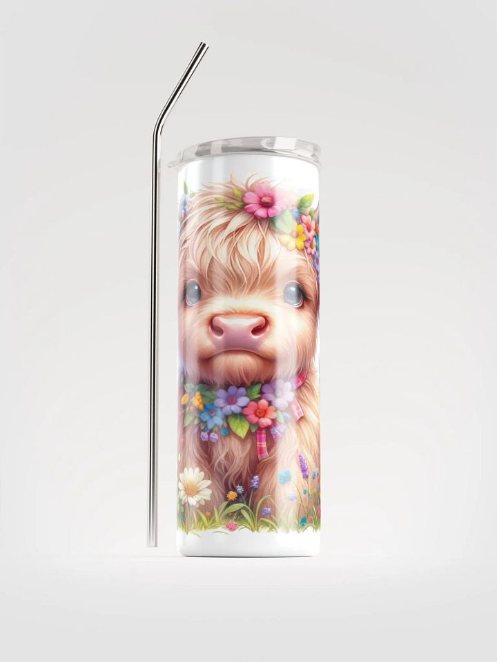 Whimsical Highland Cow Stainless Steel Tumbler product image (1)