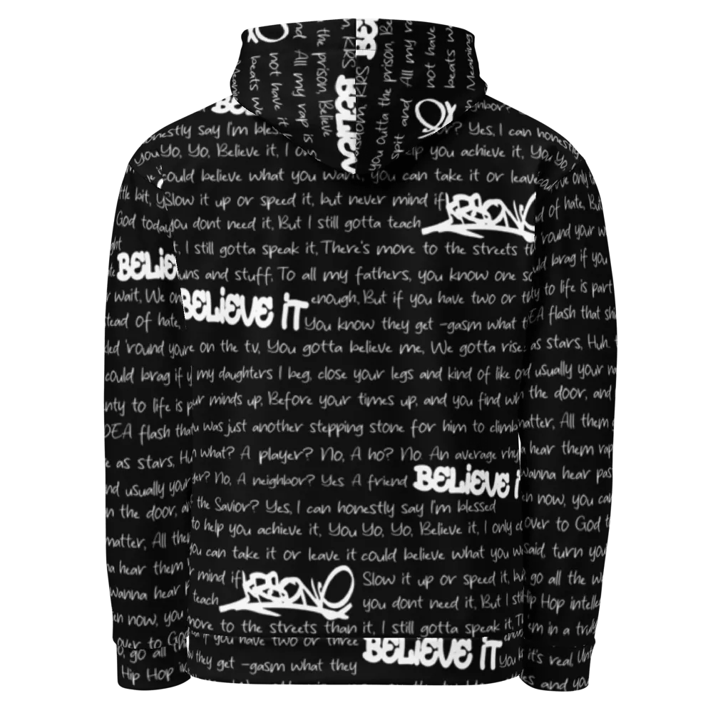 Believe It - KRS-One - BLACK - Unisex Hoodie product image (3)