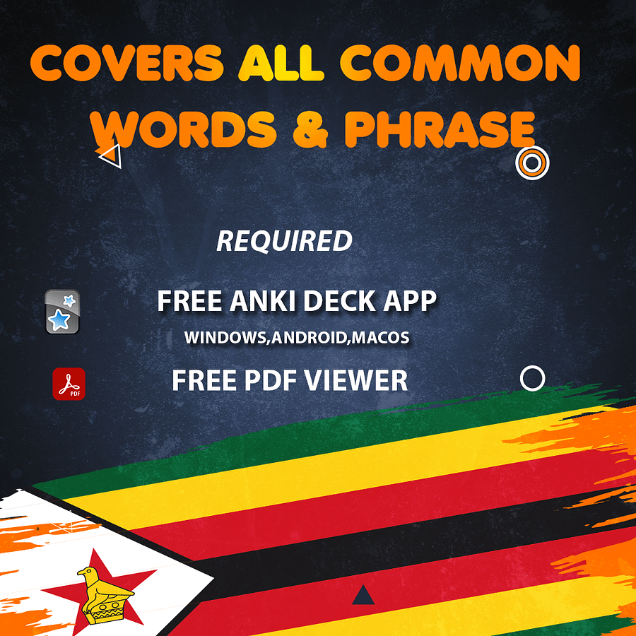 Shona Starter Pack: English–Shona Phrasebook + Audio & Flashcards product image (3)
